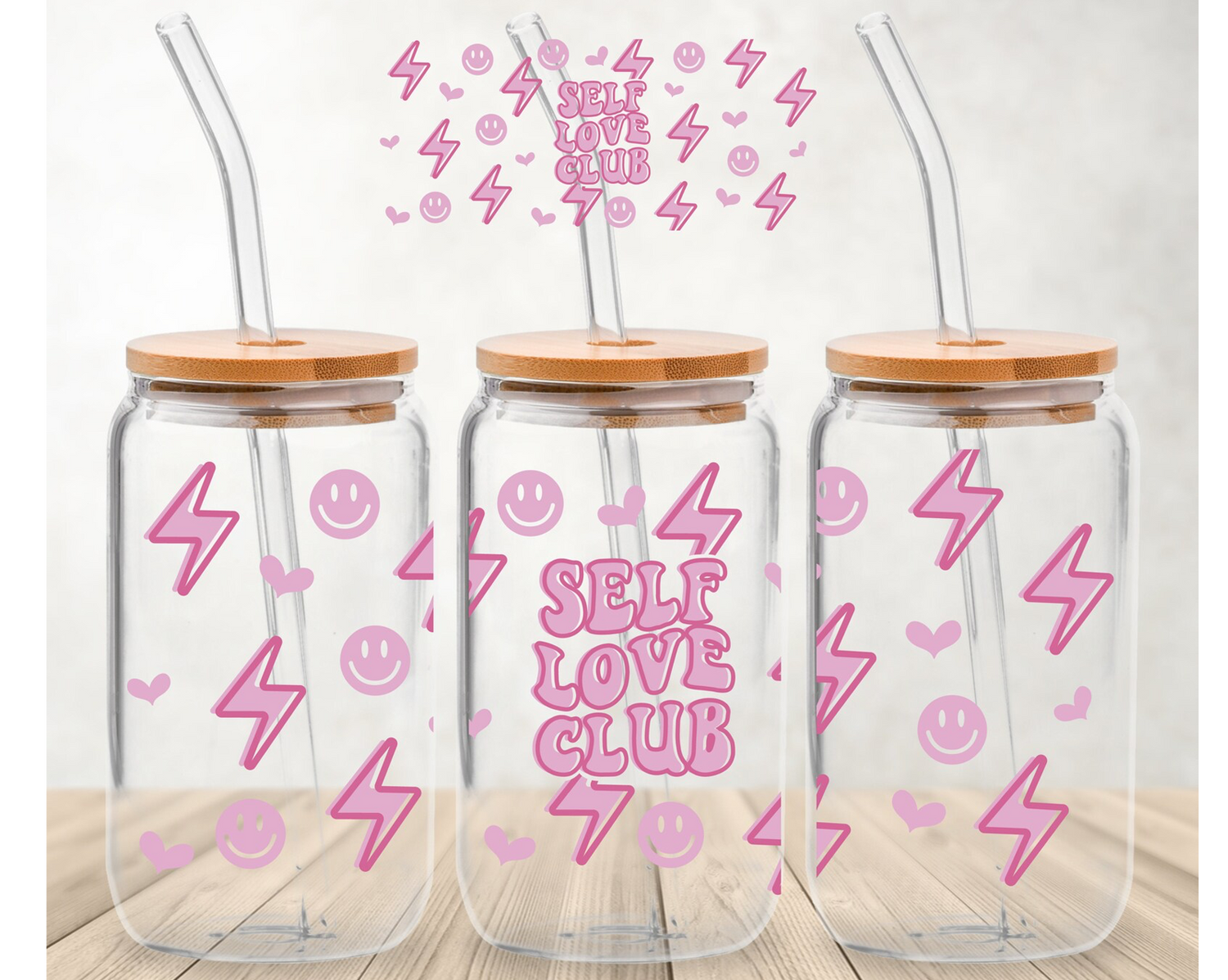 Autocollant UV DTF du Club d’amour de soi