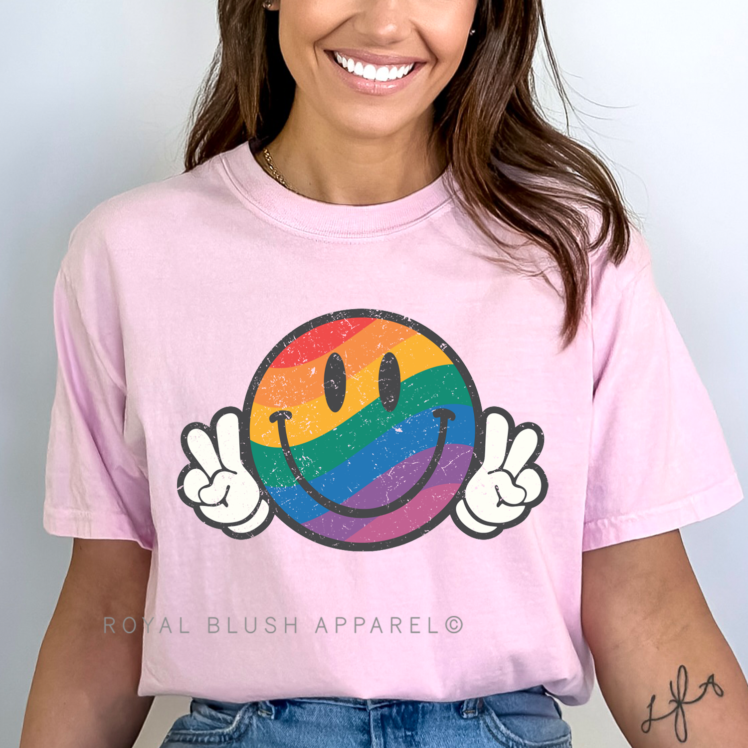 Pride Smiley Full Color Transfer
