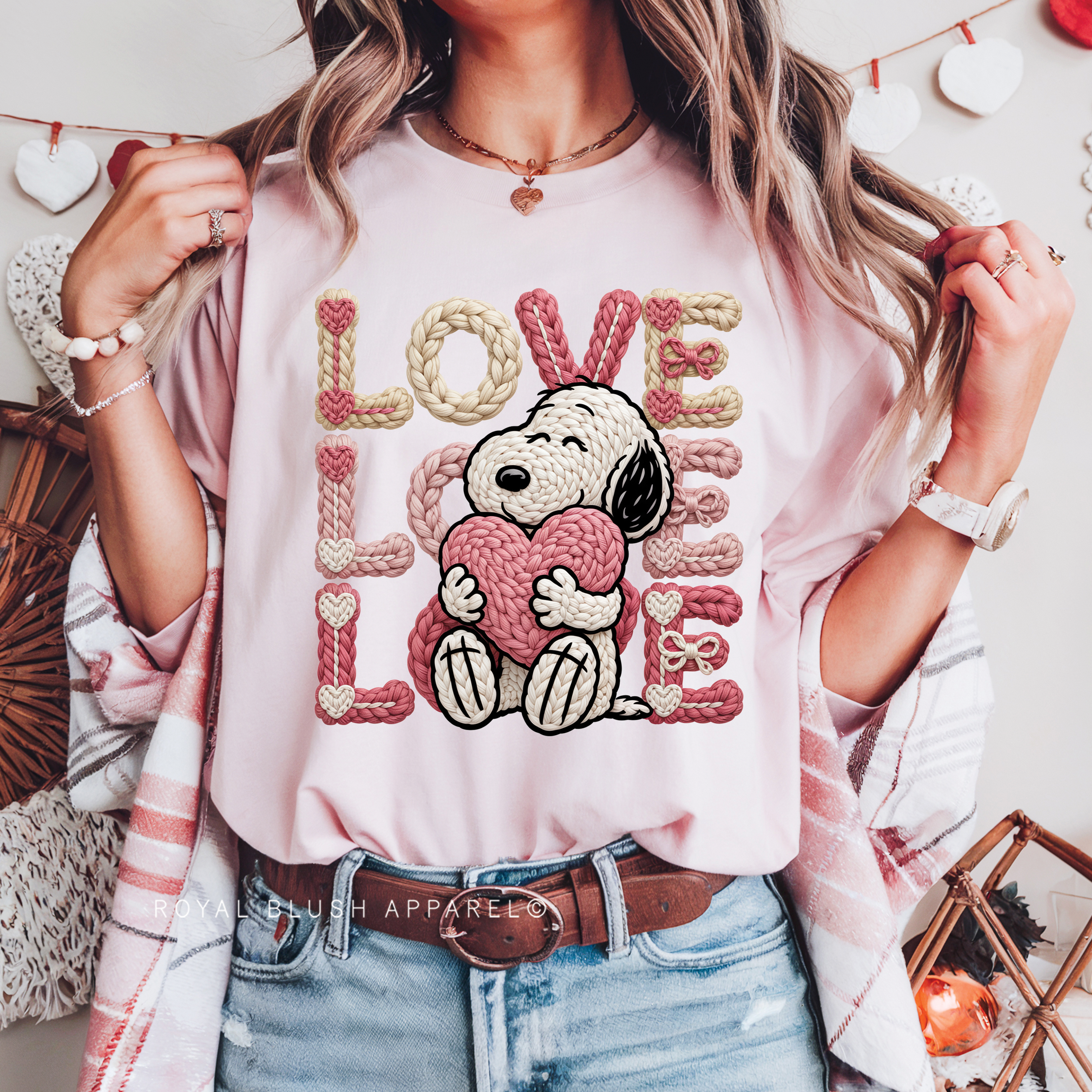 Snoopy LOVE Full Color Transfer