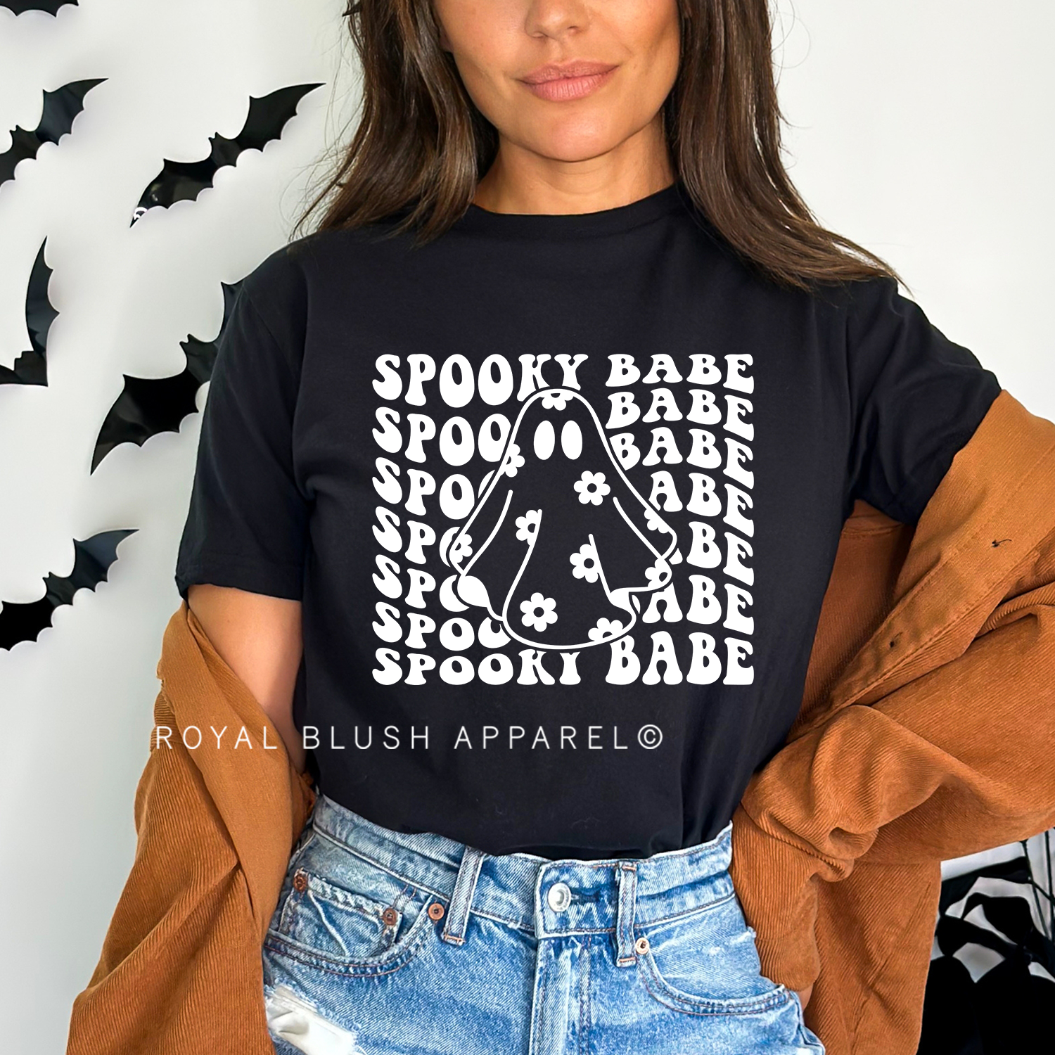 White Spooky Babe Full Color Transfer