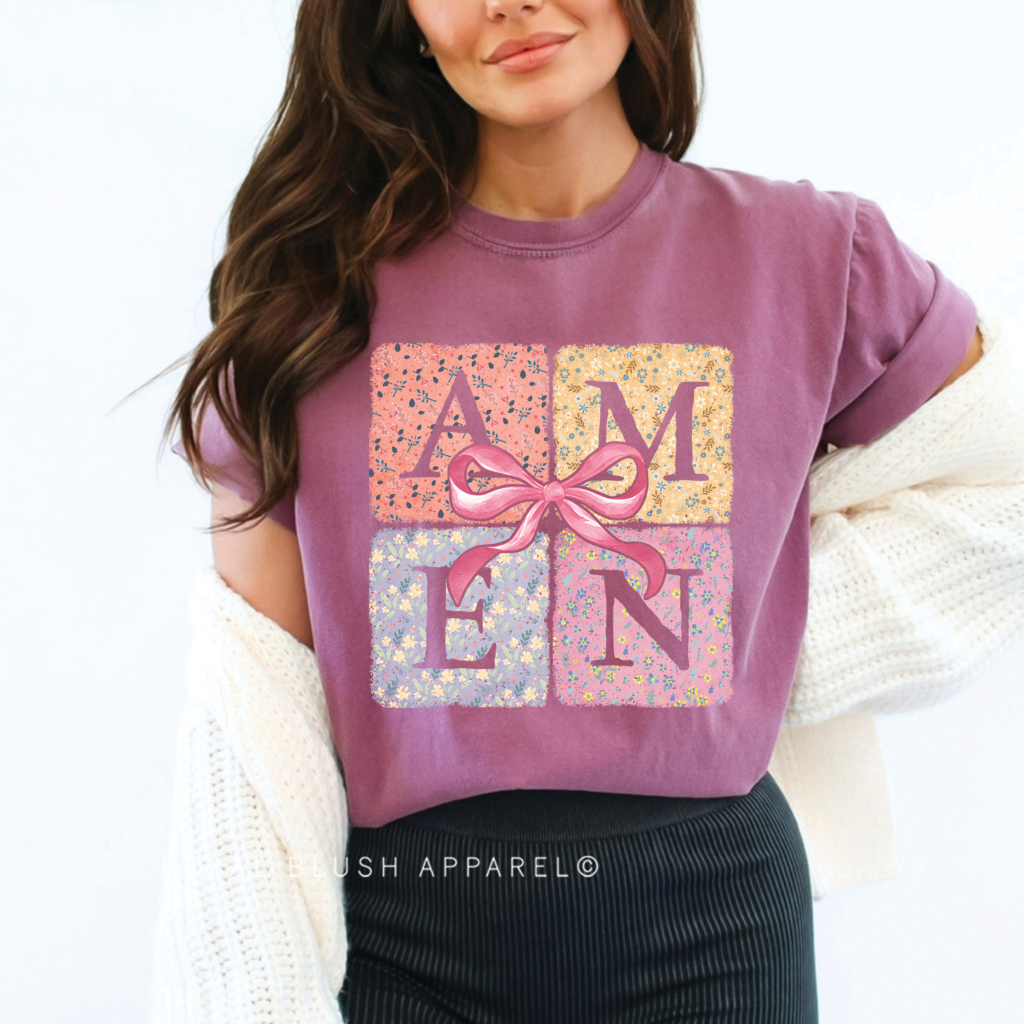 Square AMEN Full Color Transfer