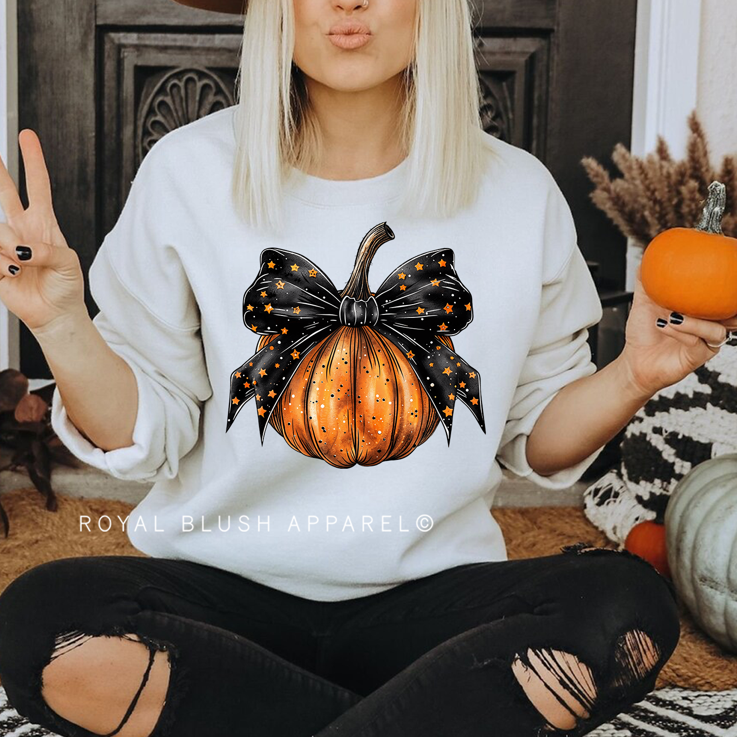 Star Pumpkin Full Color Transfer