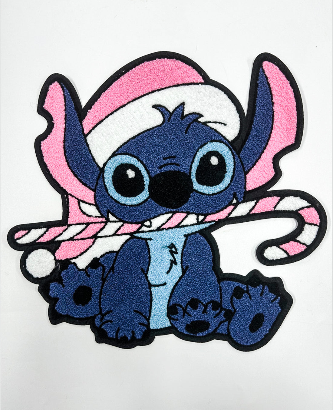 Candy Cane Stitch Chenille Patch