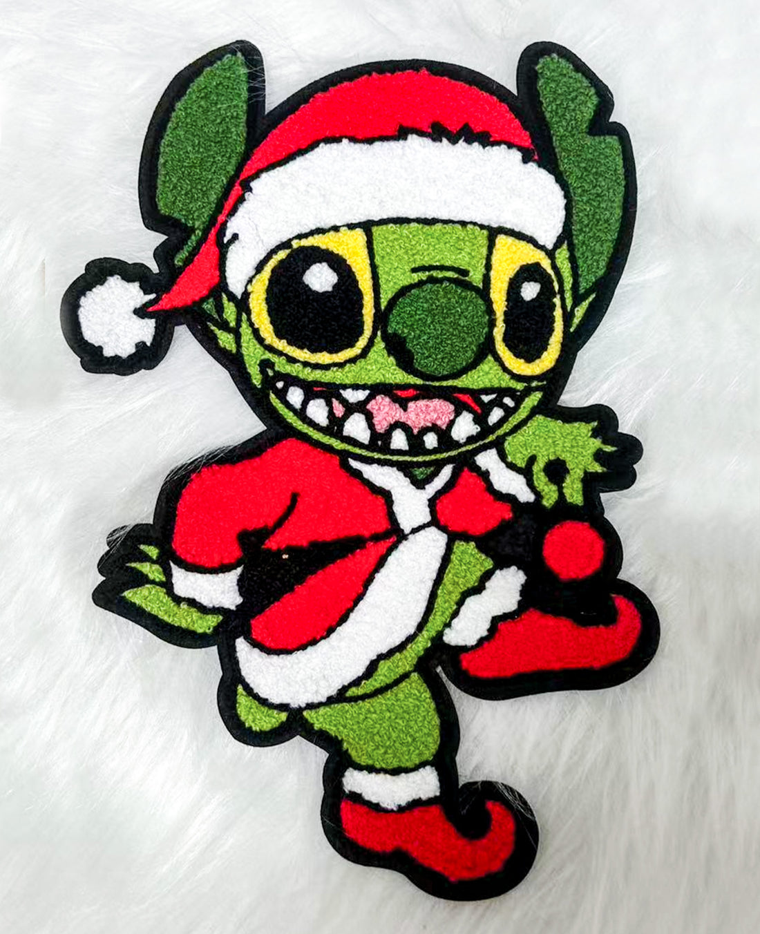 Stitch Grinch Chenille Patch