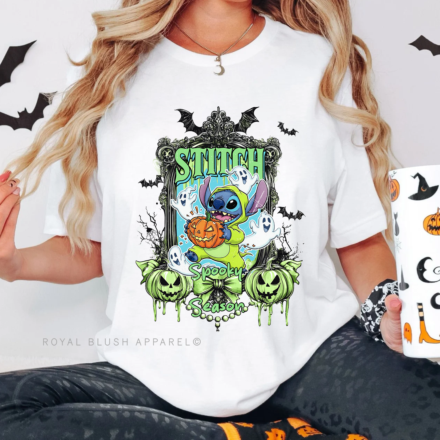 Stitch Spooky Season Full Color Transfer
