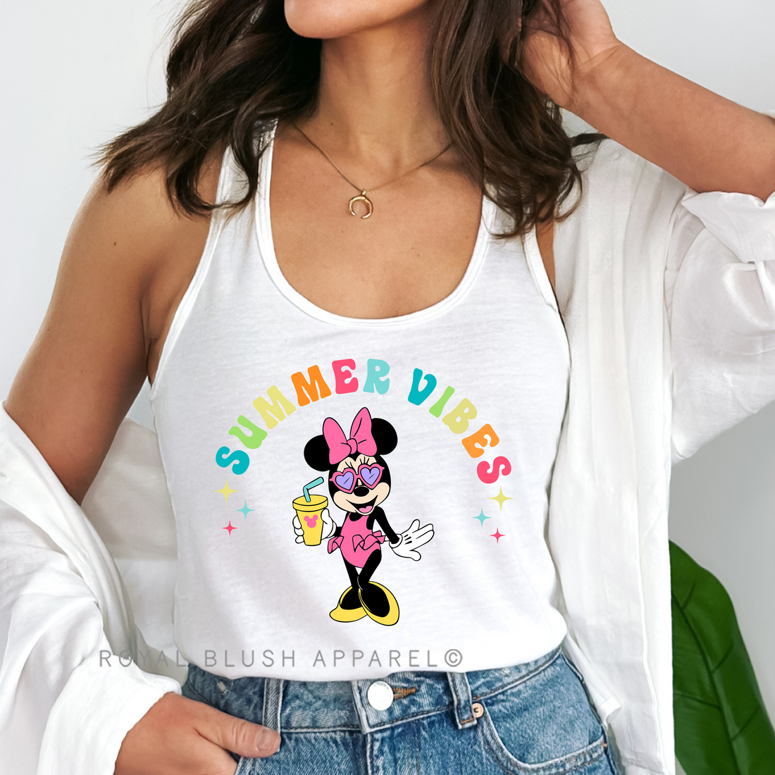 Minnie Summer Vibes Full Color Transfer