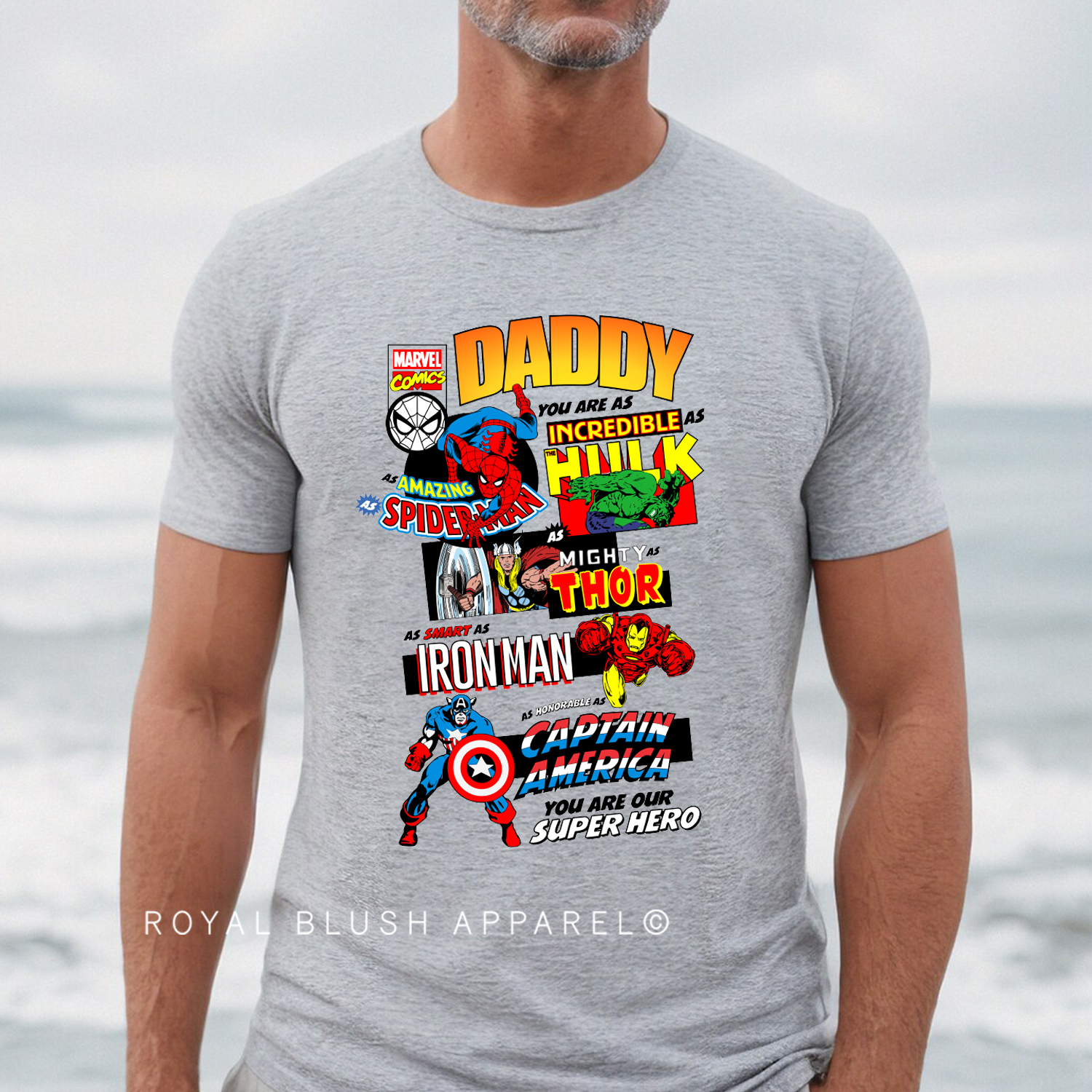 Daddy Superhero Full Color Transfer
