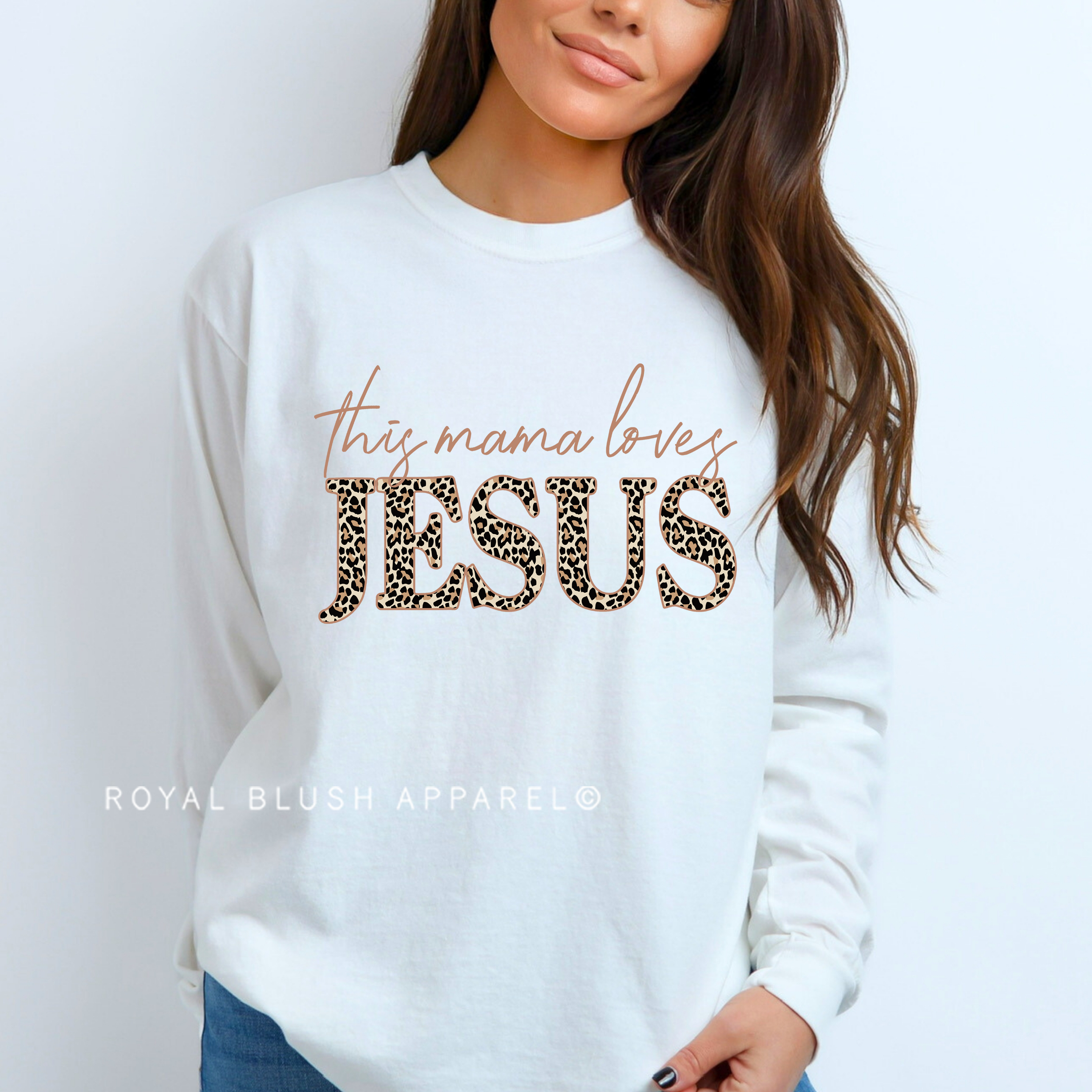 This Mama Loves Jesus Full Color Transfer
