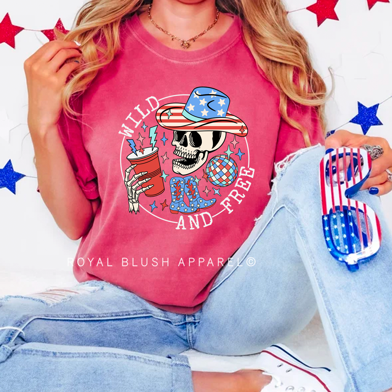 Skeleton Wild & Free Full Color Transfer
