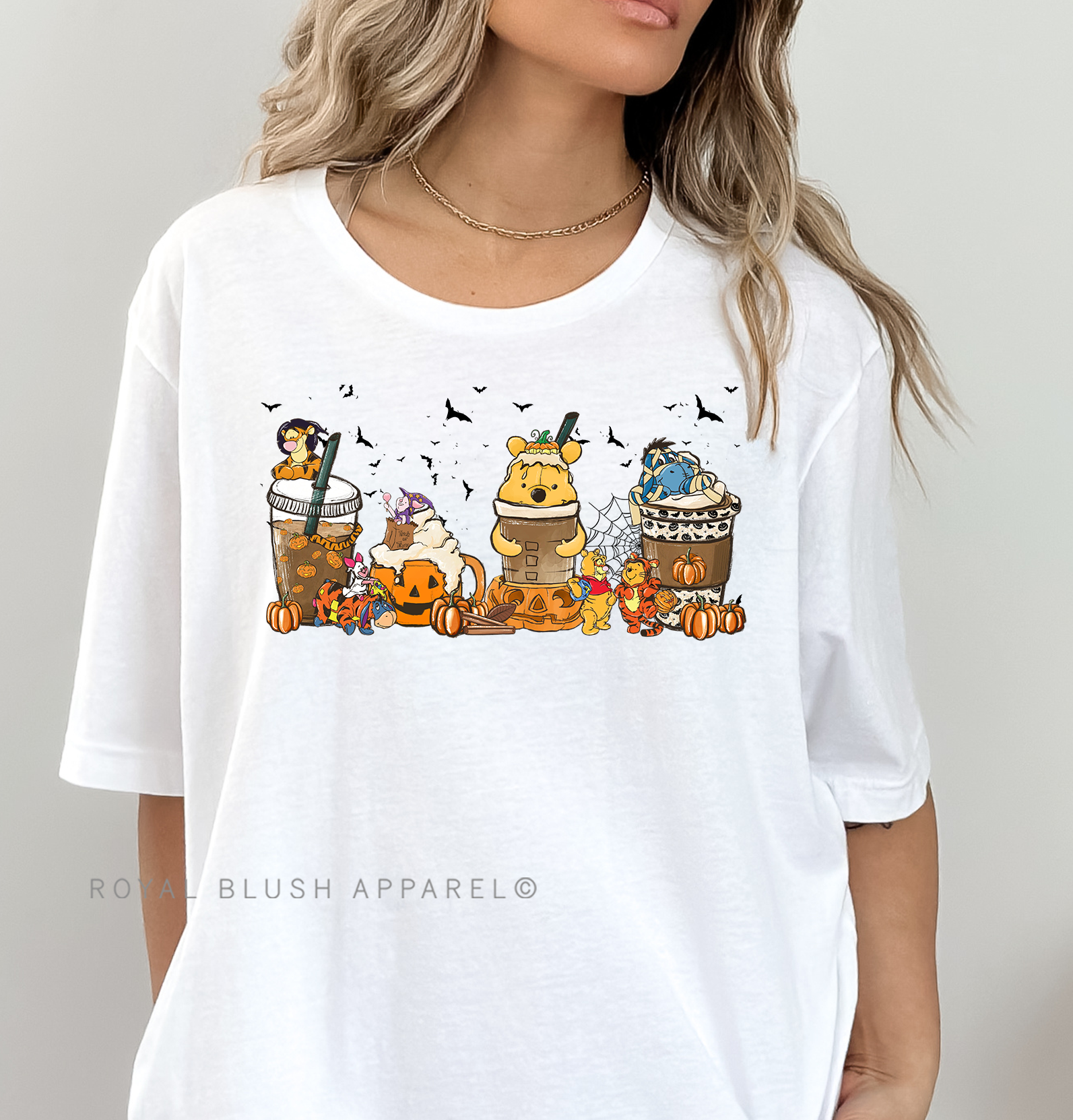 Winnie Halloween Coffee Full Color Transfer