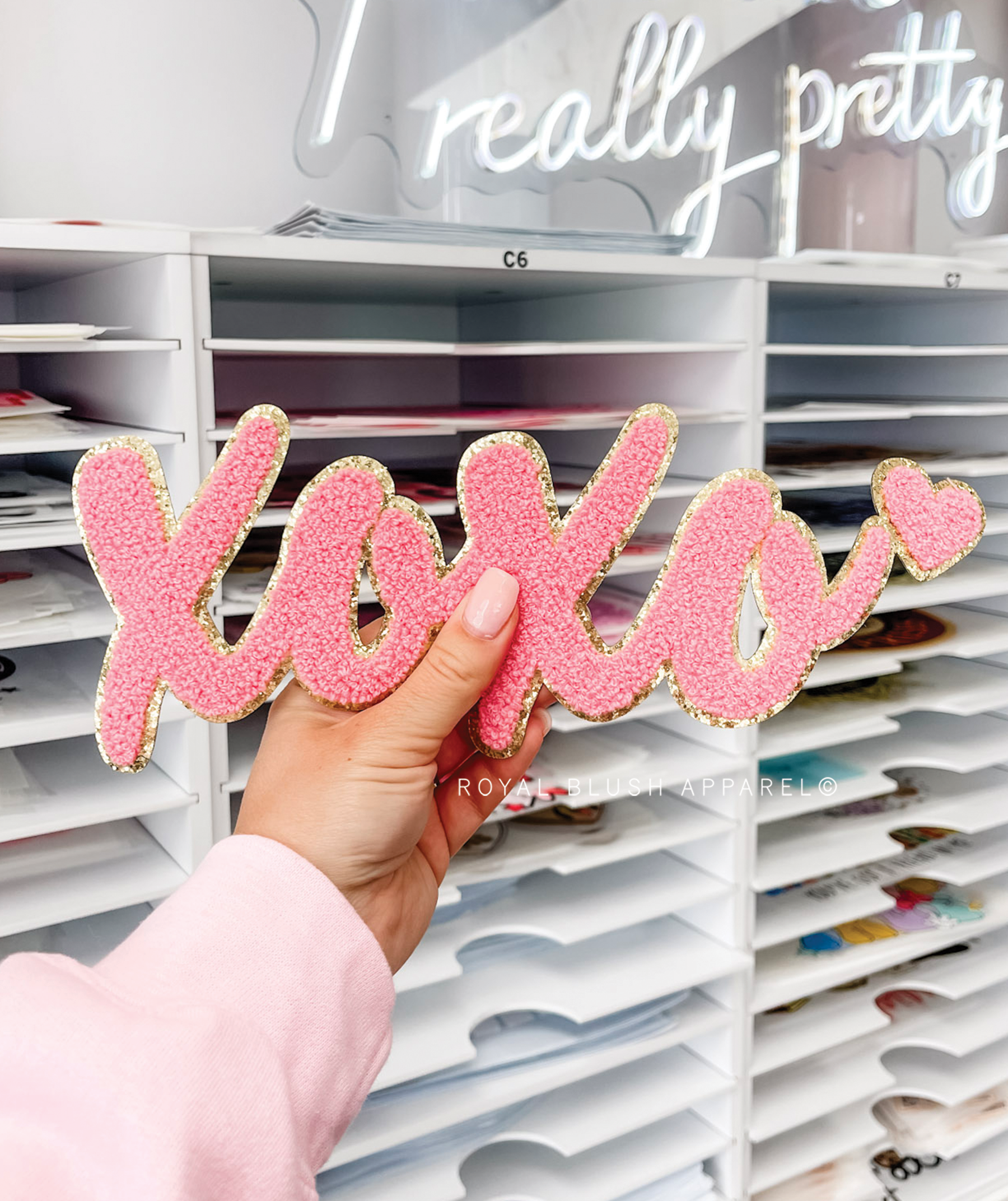 Xoxo Cursive Chenille Patch