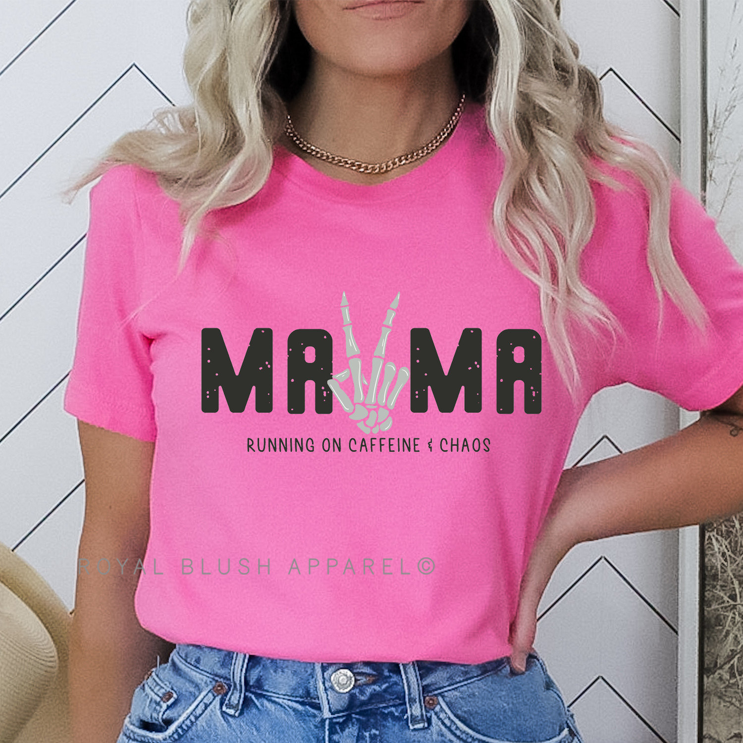 Ma✌️Ma Running On Caffeine & Chaos Full Color Transfer