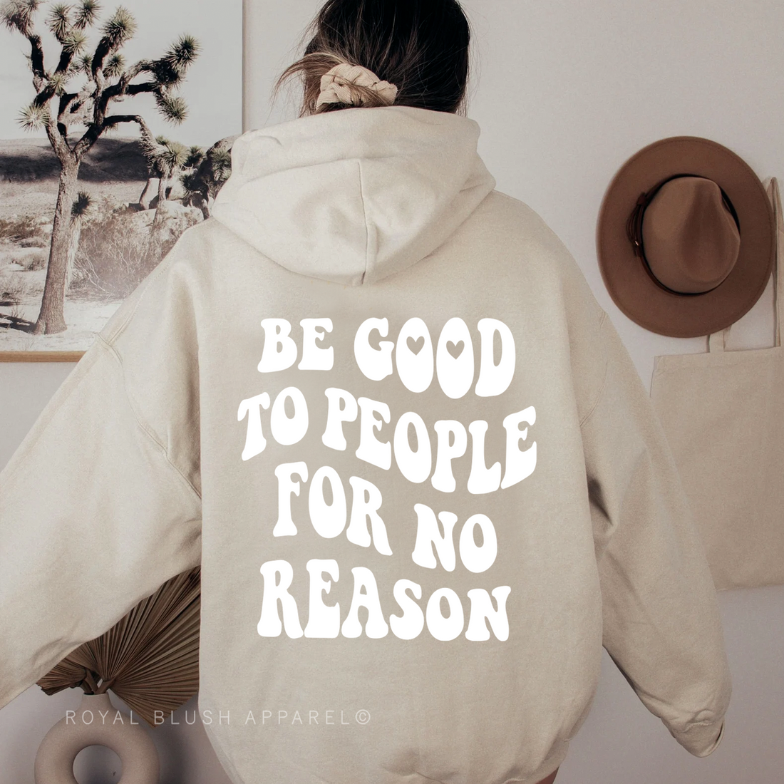 Be Good To People For No Reason Retro Screen Print Transfer