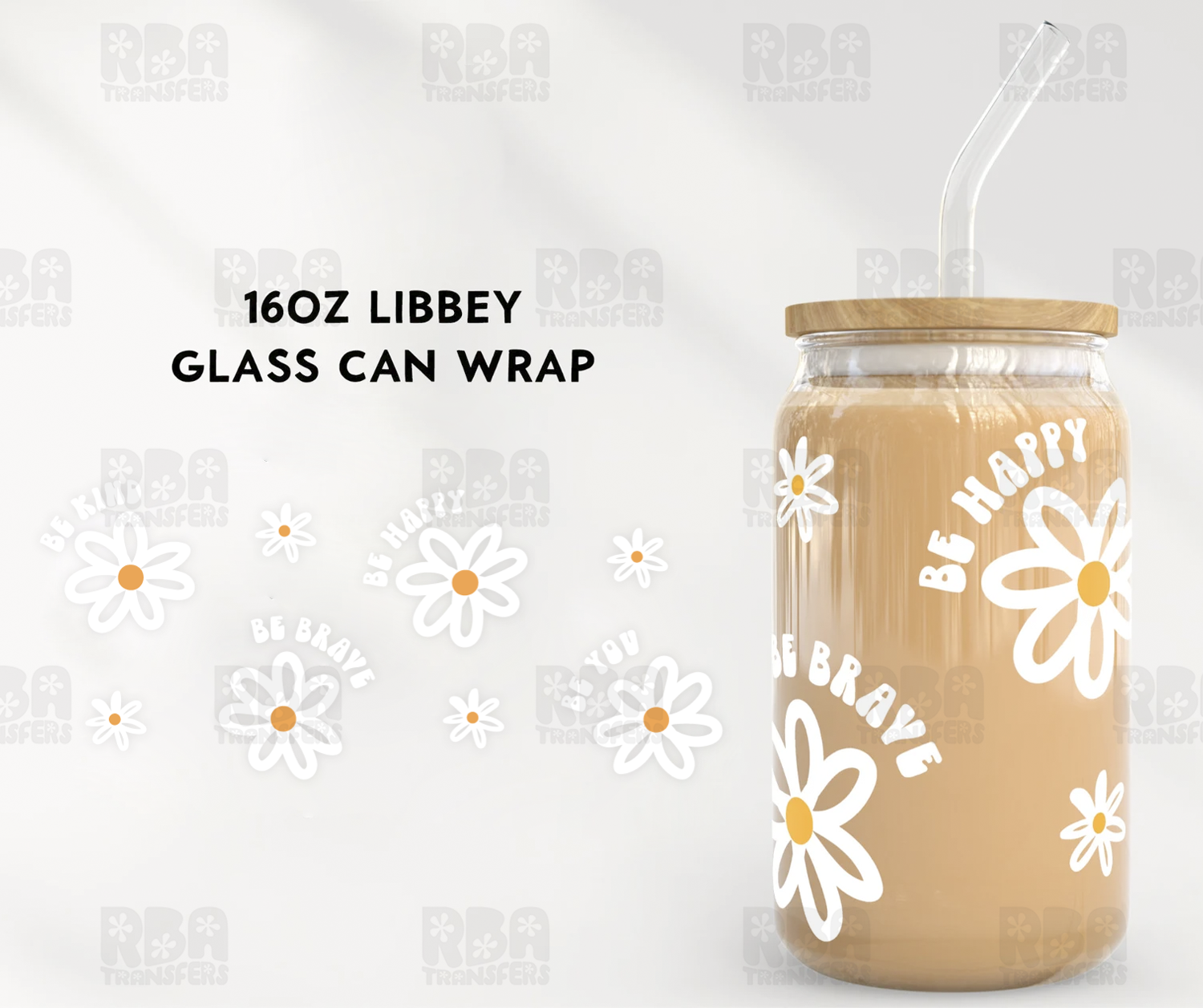 Be Happy Wrap UV DTF Sticker