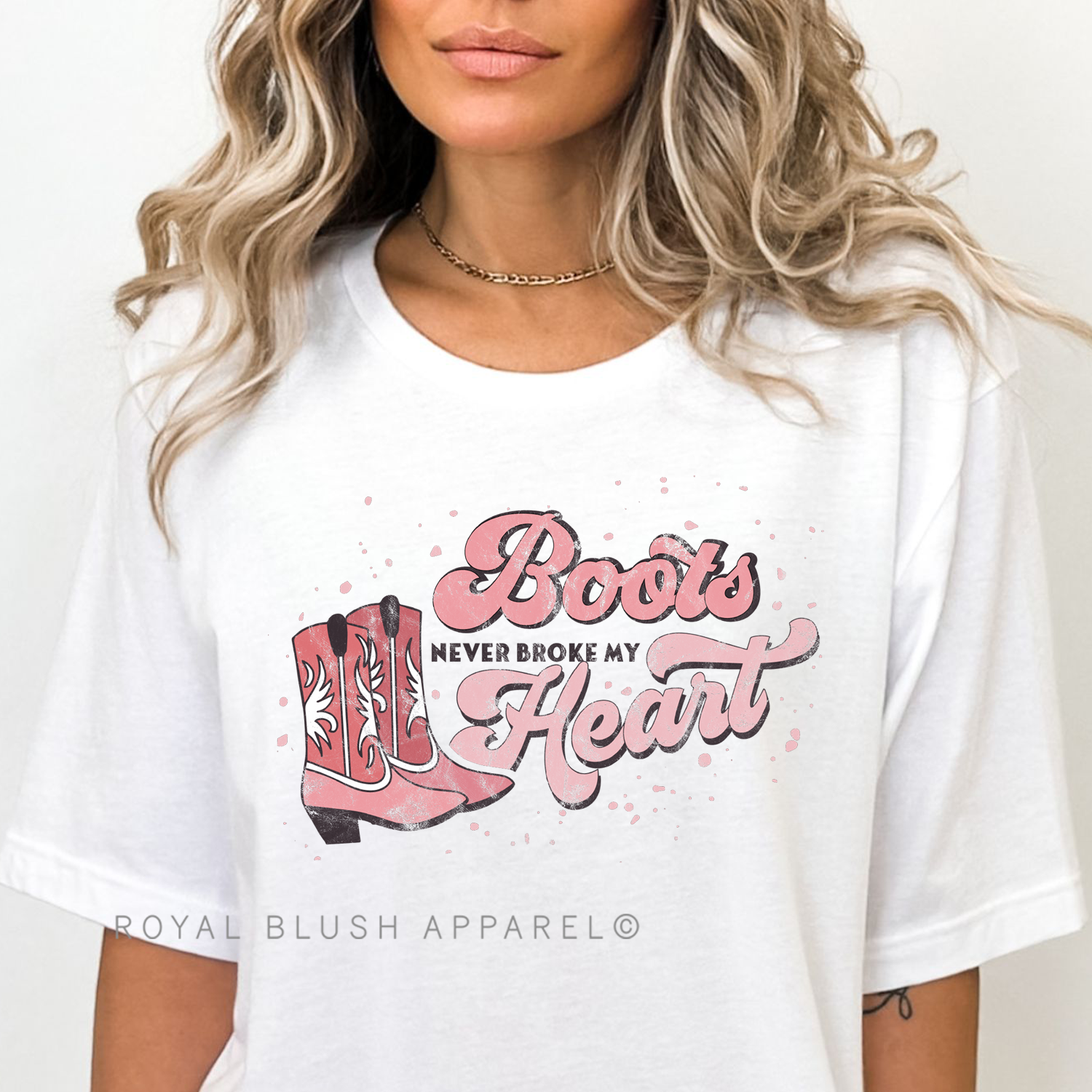 Boots Never Broke My Heart Full Color Transfer