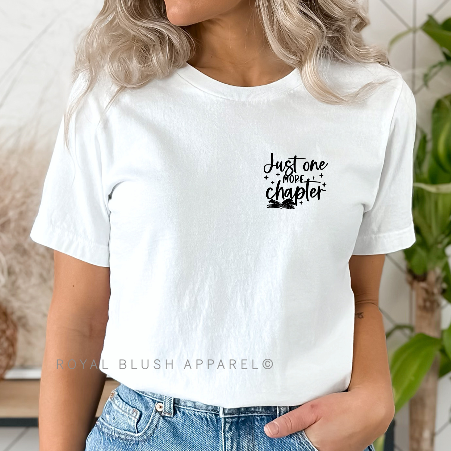 Just One More Chapter Screen Print Transfer