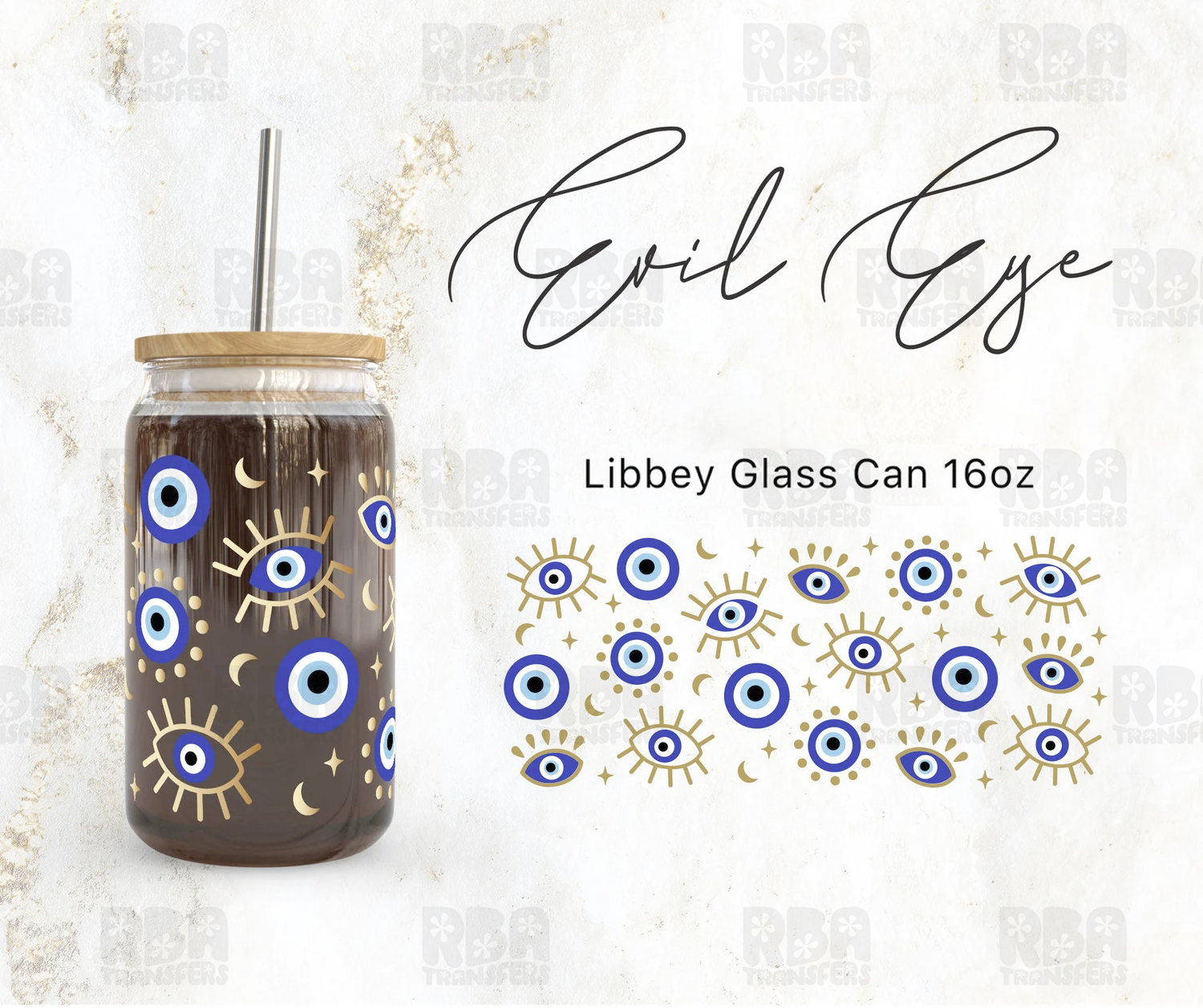 Evil Eye Wrap UV DTF Sticker