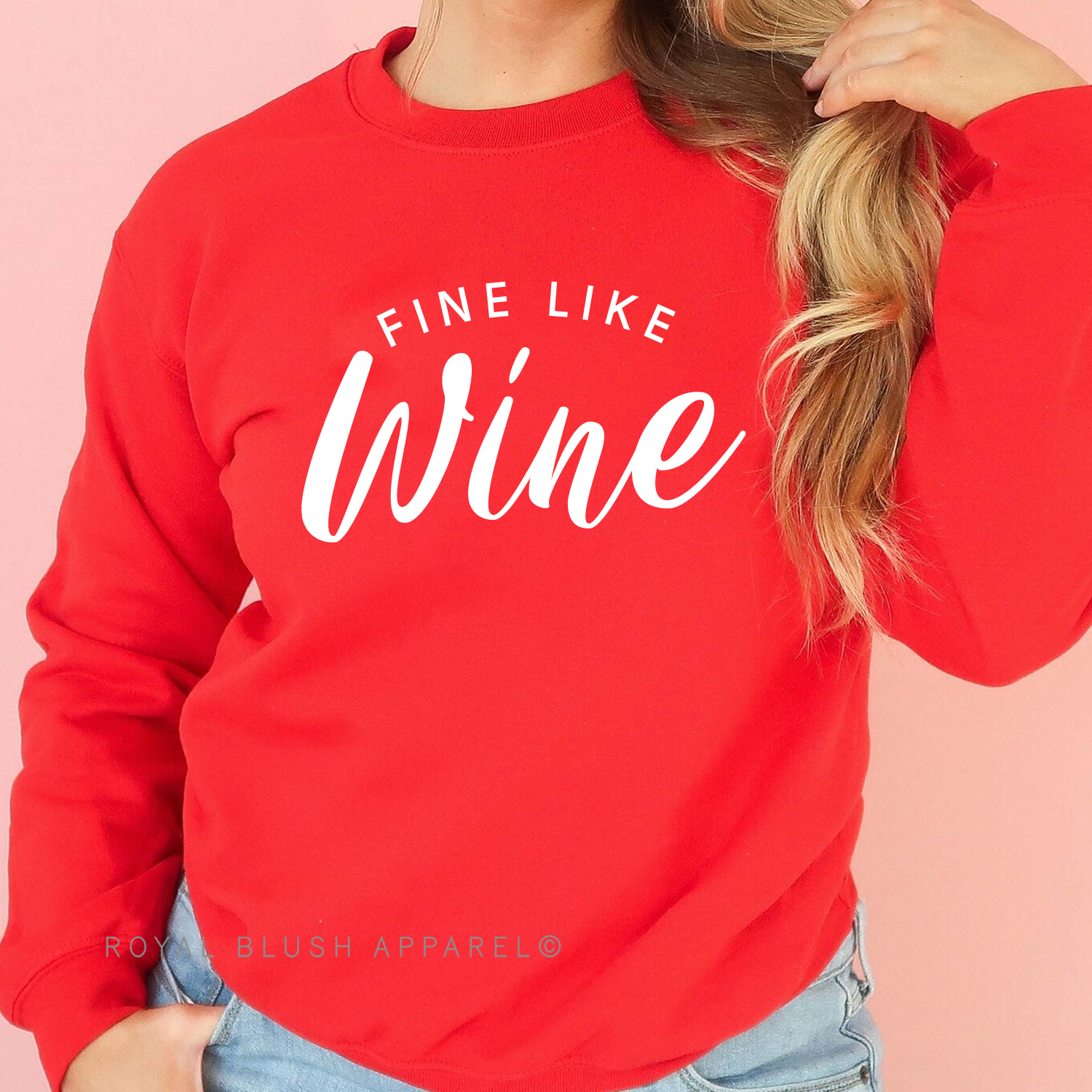 Fine Like Wine Screen Print Transfer