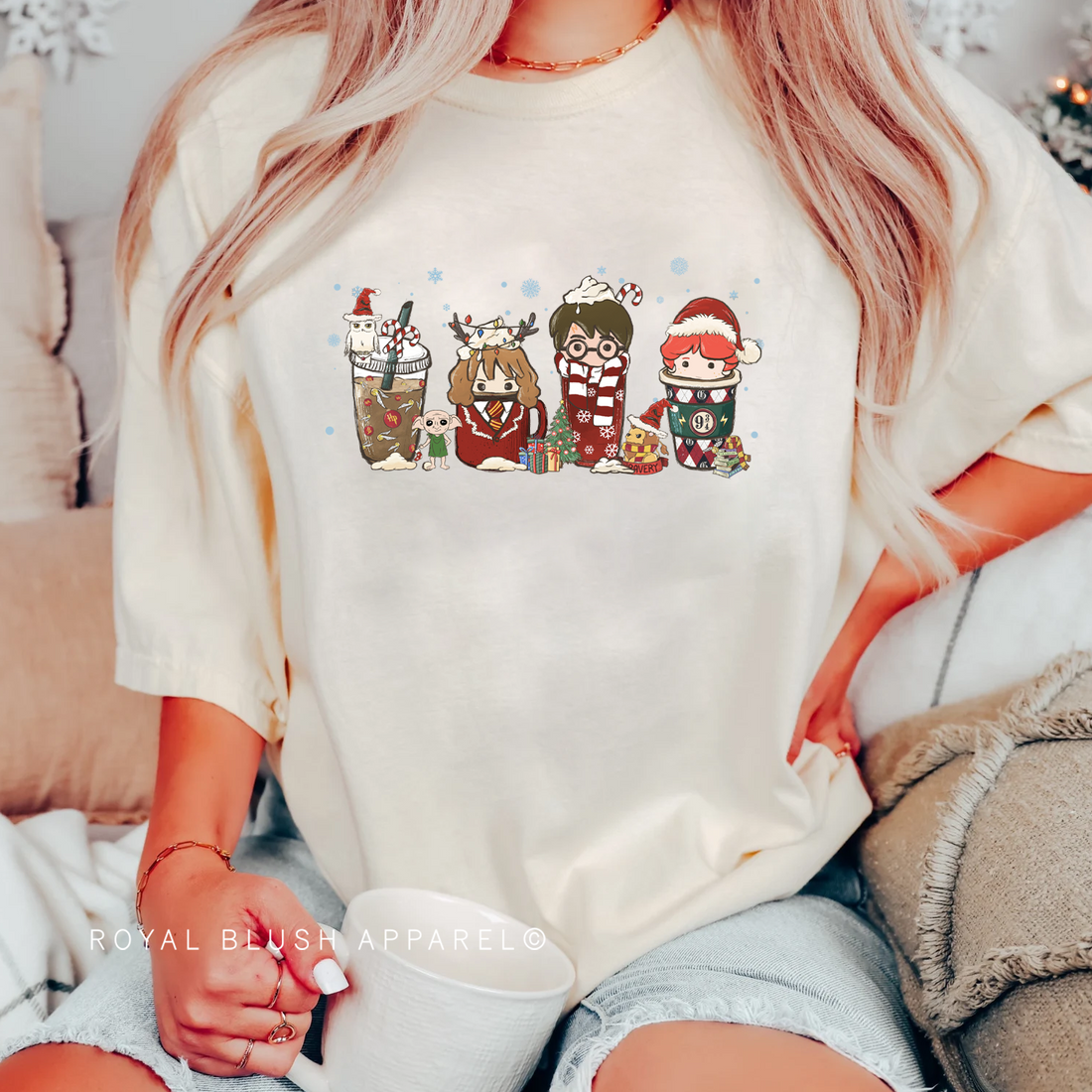 Christmas HP Coffee Full Colour Transfer