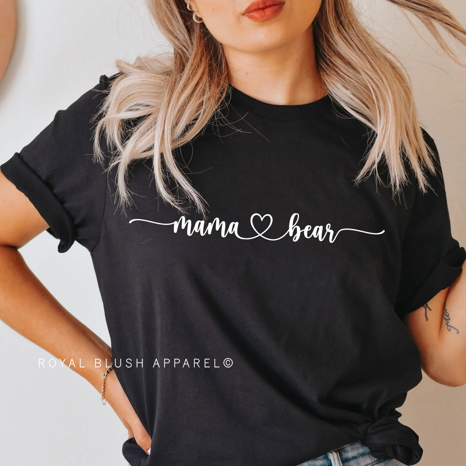 Transfert de sérigraphie Mama Heart Bear