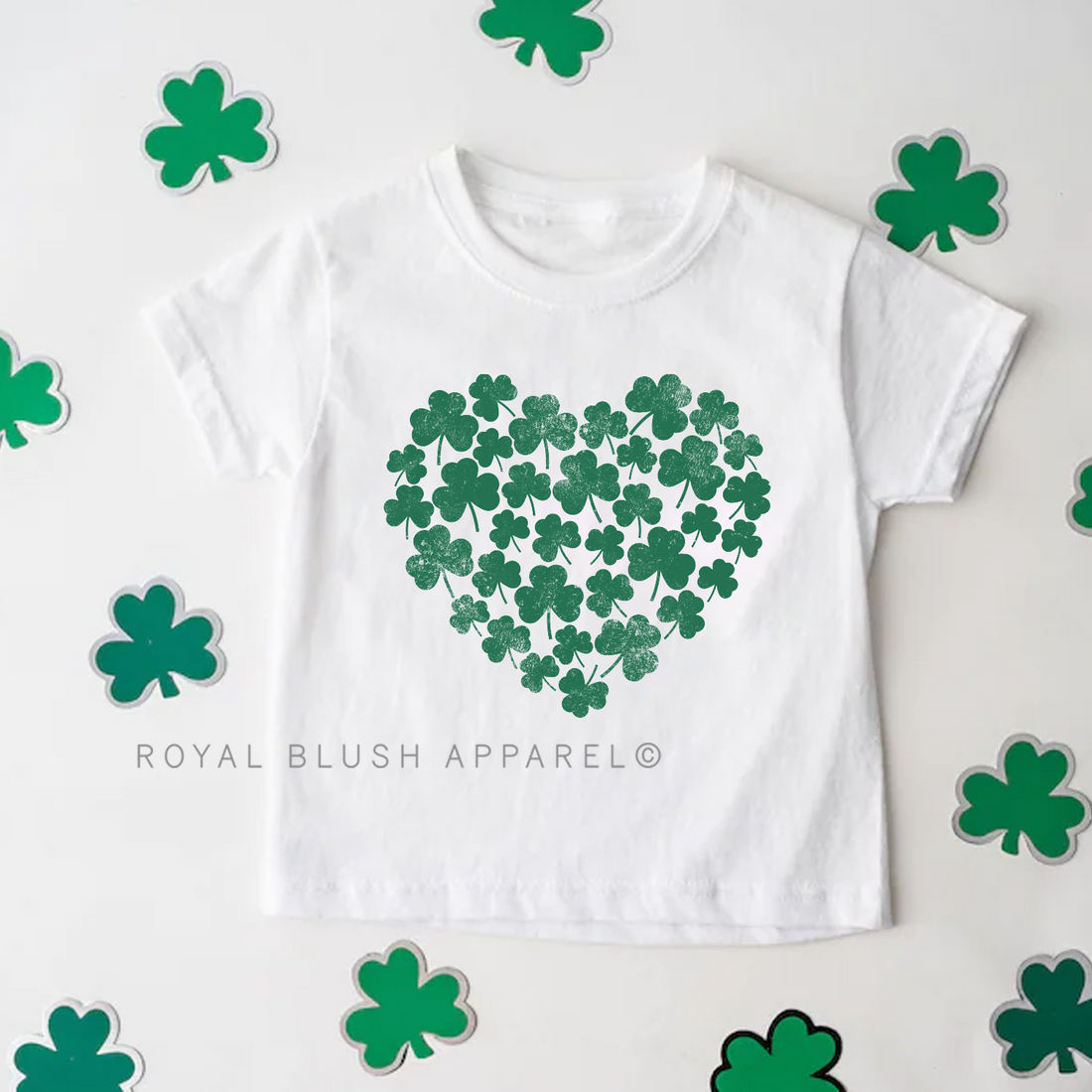 Toddler/Youth Shamrock Heart Full Color Transfer