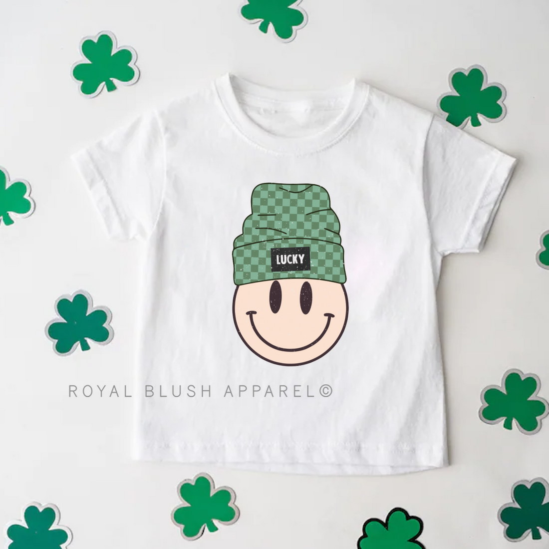 Toddler/Youth Smiley Beanie Full Color Transfer