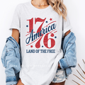 Disco Retro USA DTF Transfer ready-to-press DTF transfer shown on apparel