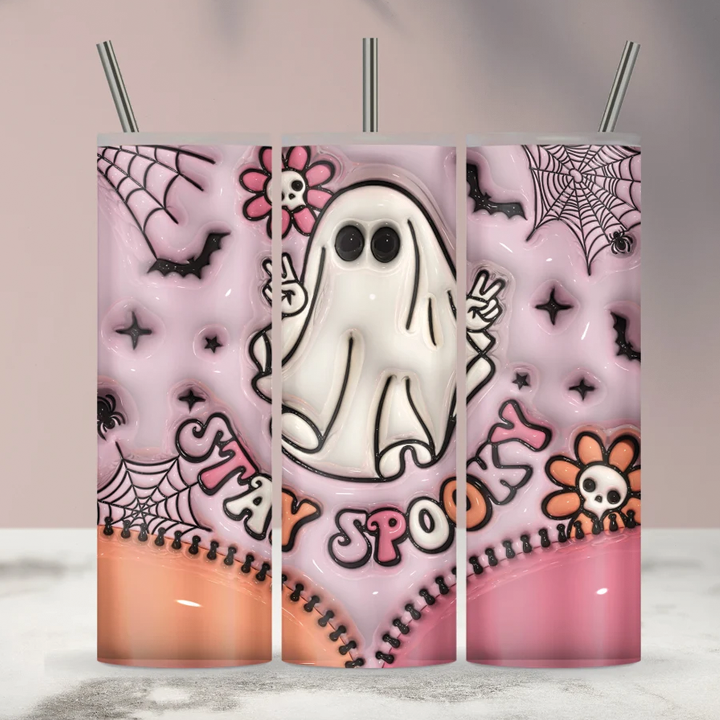 Stay Spooky Peace 20oz 3D Inflated Sublimation Wrap