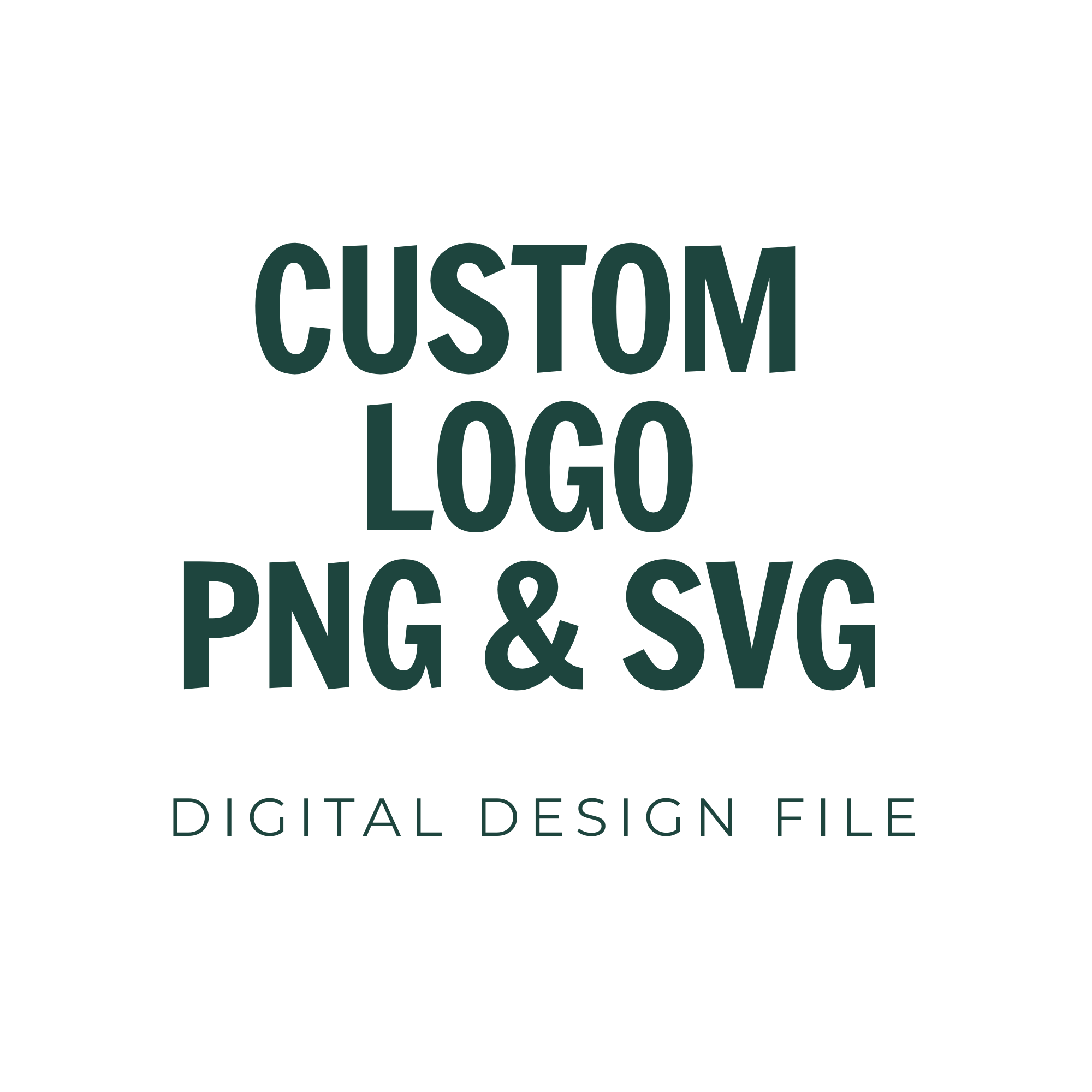 Custom LOGO PNG/SVG Digital Design File