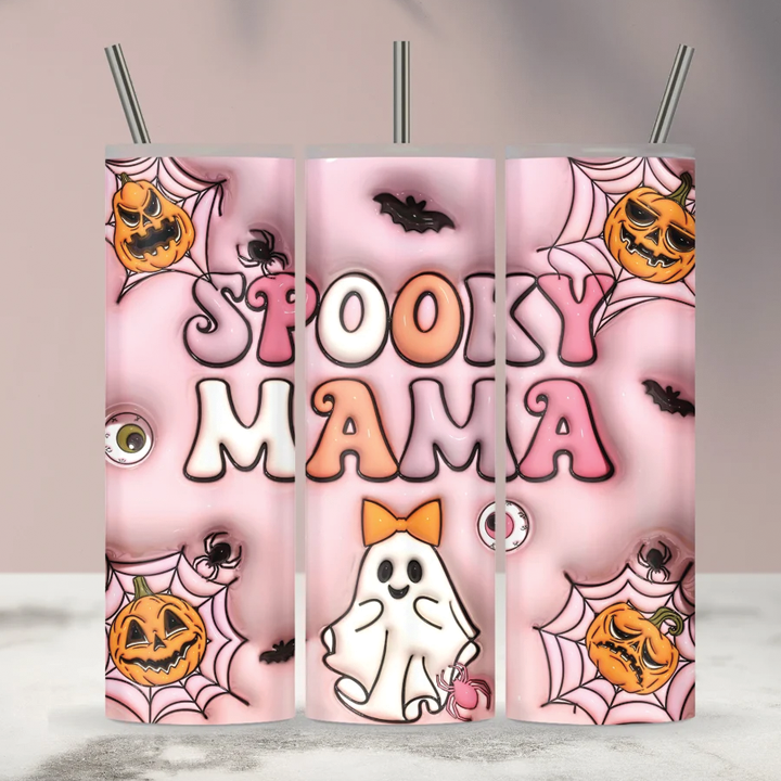 Spooky Mama 20oz 3D Inflated Sublimation Wrap