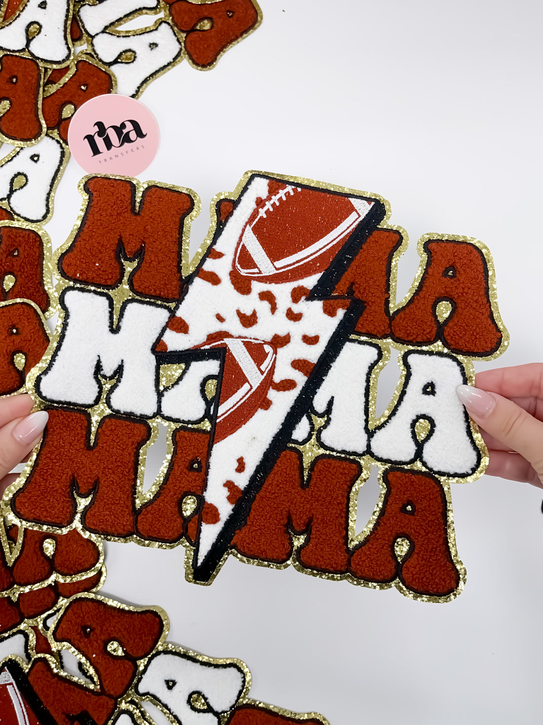 Football Mama Chenille Patch