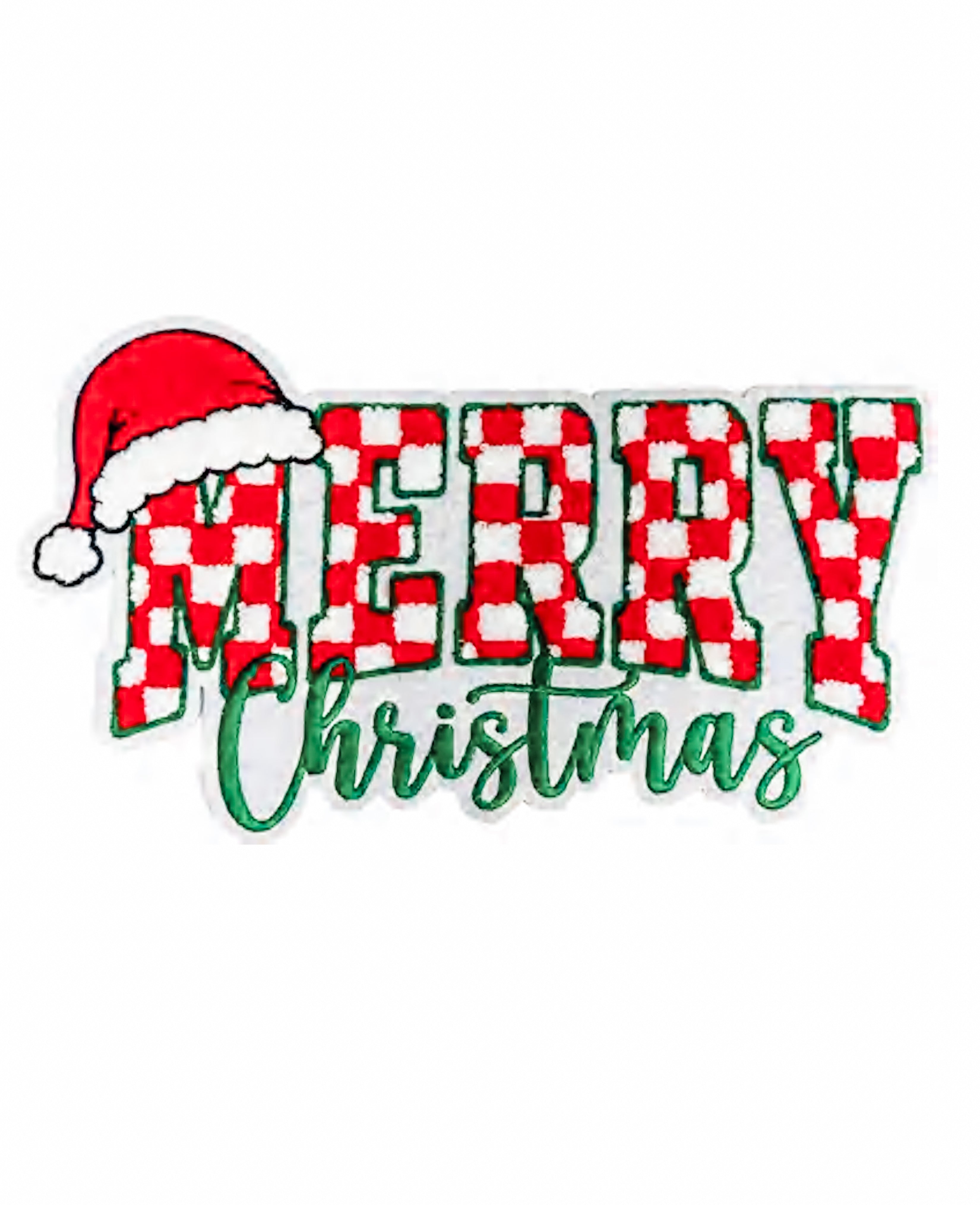 PRE-ORDER Merry Christmas Chenille Patch
