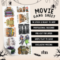 Halloween Movies Pre-Designed Gang Sheet