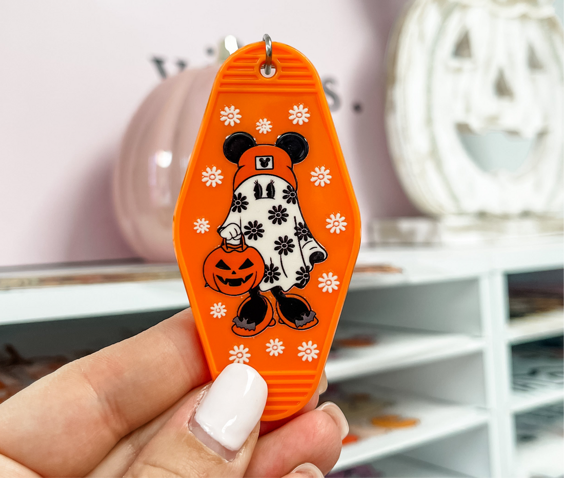 Floral Mouse UV Sticker