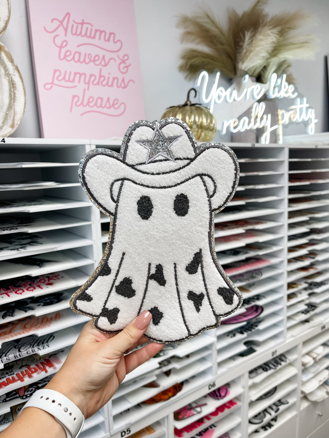 Cowgirl Ghost Chenille Patch