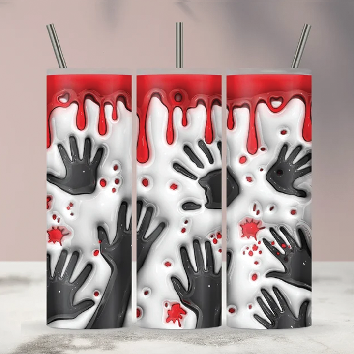Horror Hands 20oz 3D Inflated Sublimation Wrap