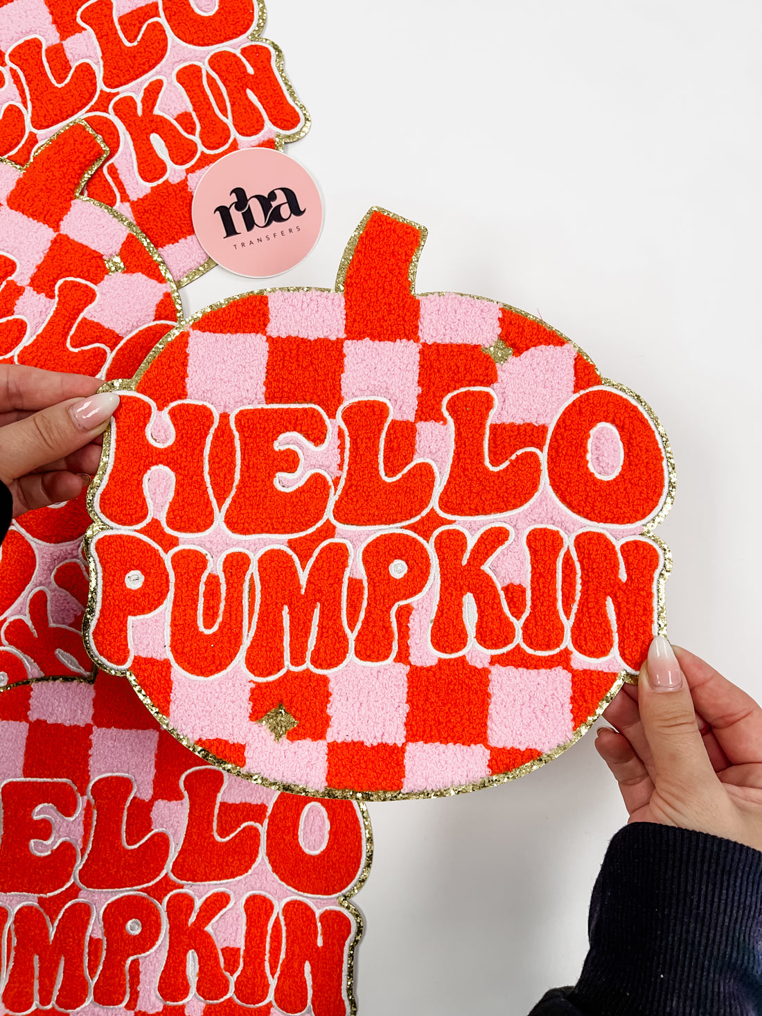 Hello Pumpkin Chenille Patch