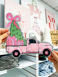 Pink Truck Chenille Patch