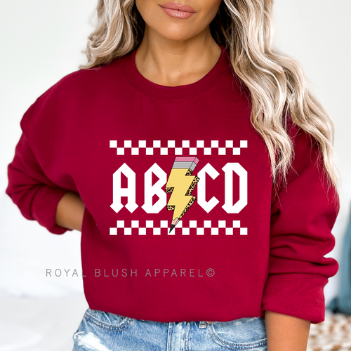 Back To School DTF Transfer ready-to-press DTF transfer shown on apparel