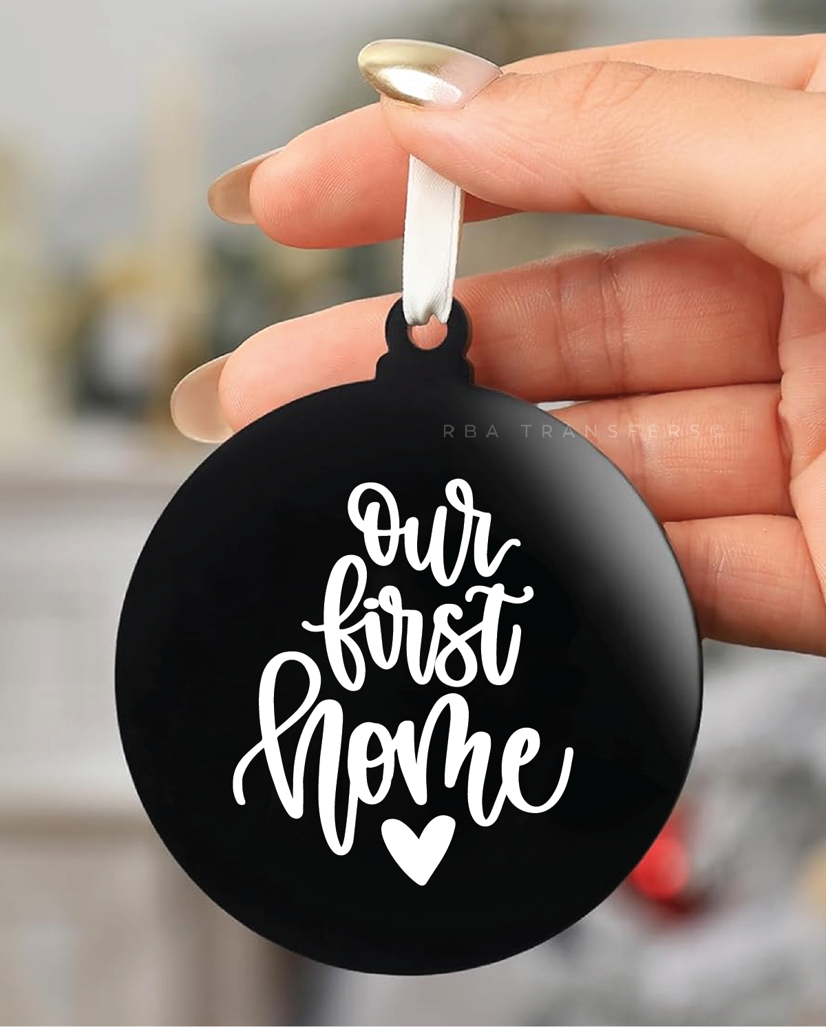 Our First Home Ornament UV DTF Sticker