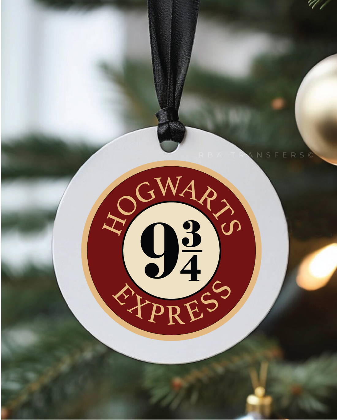 Hogwarts Express 9 3/4 3&quot; Acrylic Ornament UV DTF Sticker