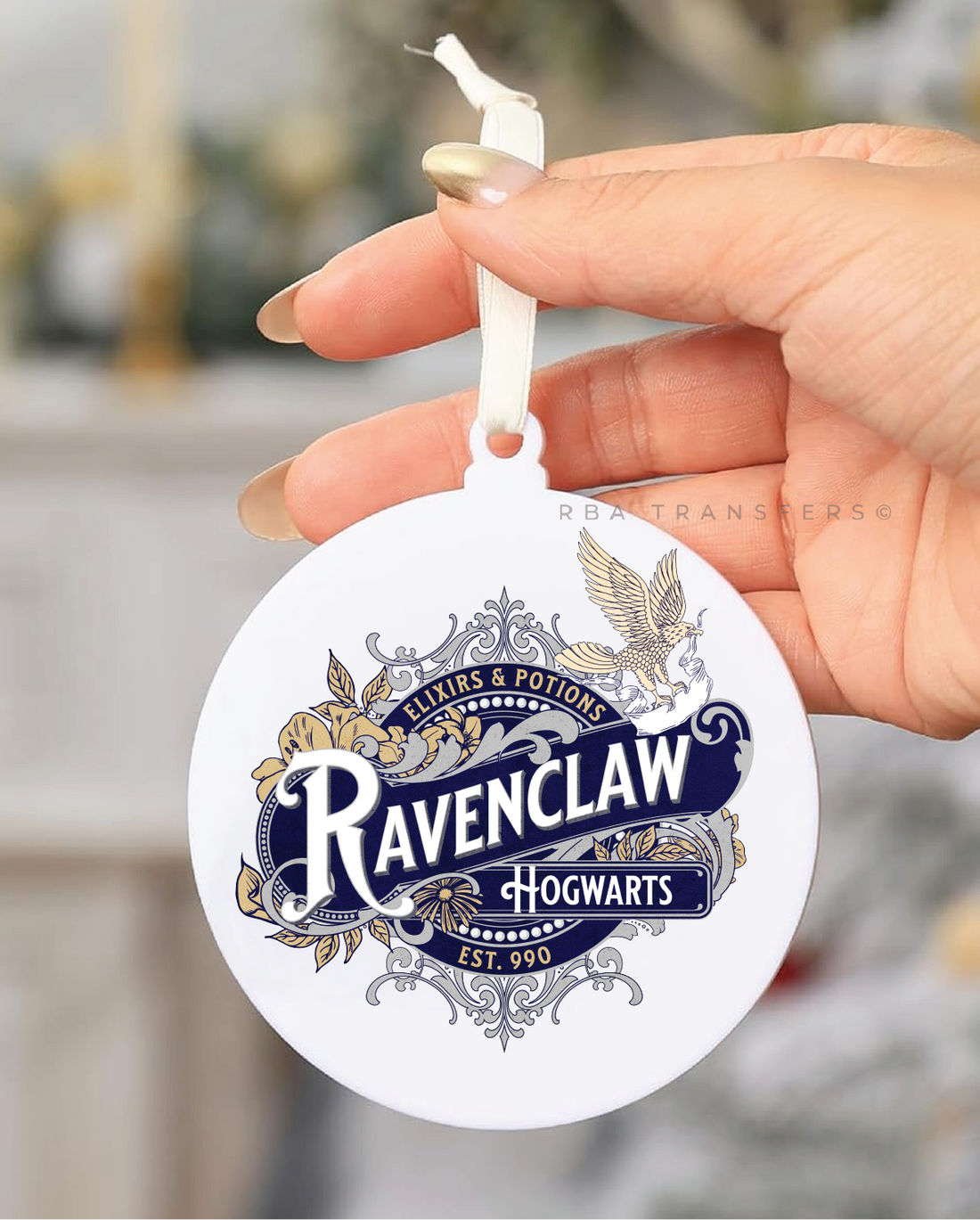 Ravenclaw Hogwarts 3&quot; Acrylic Ornament UV DTF Sticker