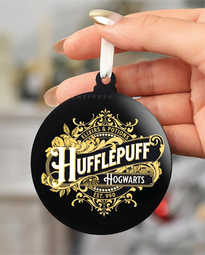 Hufflepuff Hogwarts 3&quot; Acrylic Ornament UV DTF Sticker