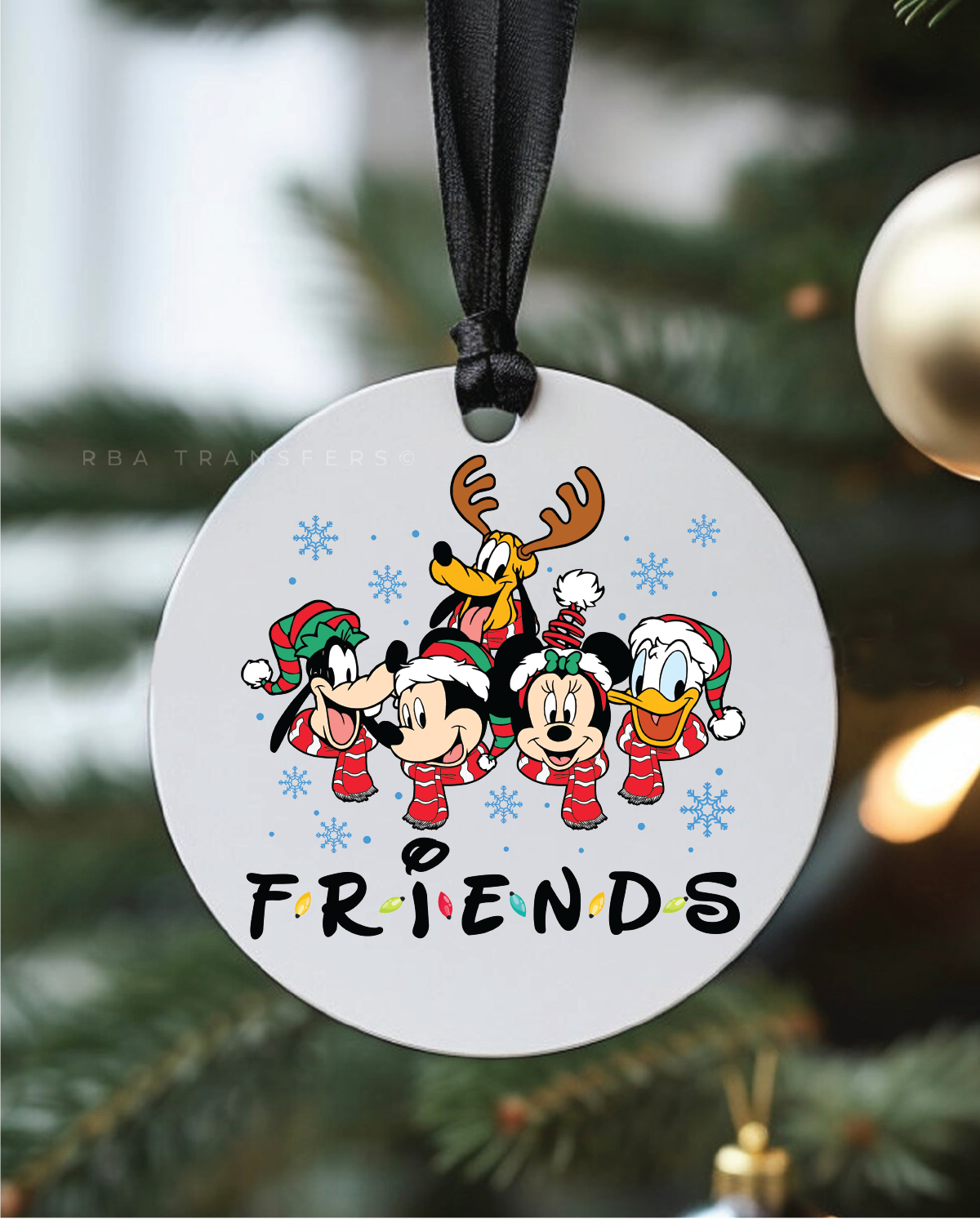 Magical Friends 3&quot; Acrylic Ornament UV DTF Sticker