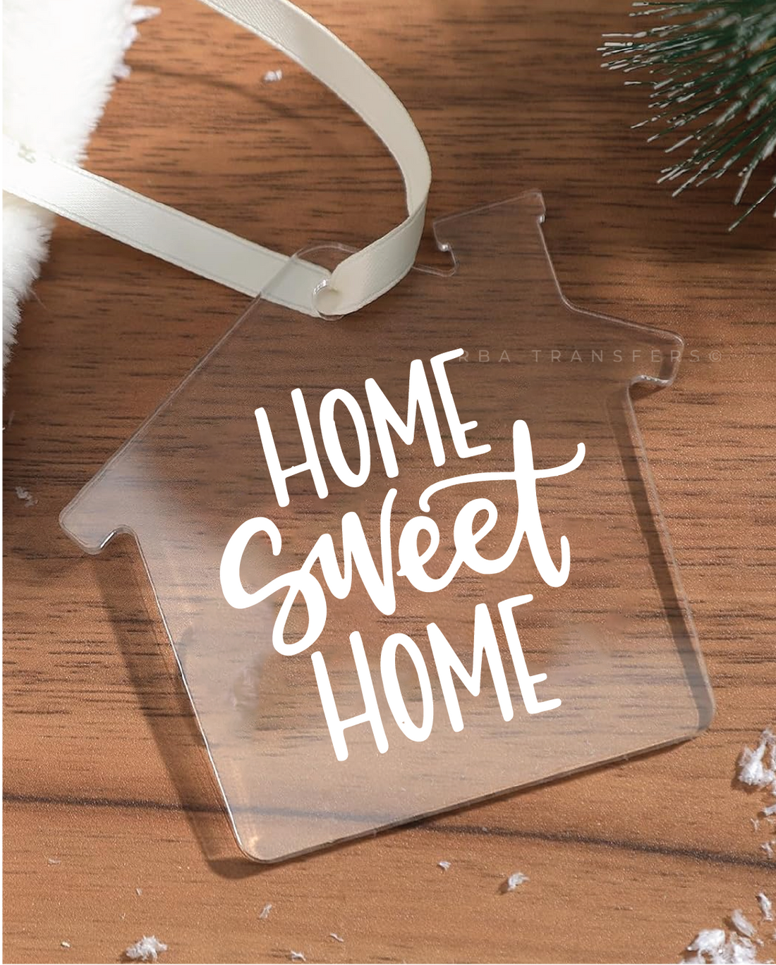 Home Sweet Home Ornament UV DTF Sticker