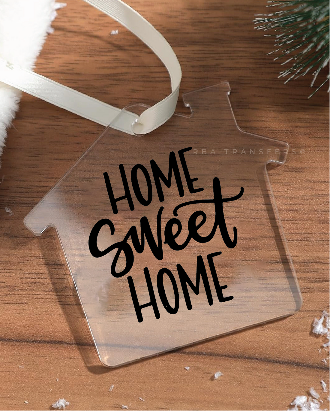 Home Sweet Home Ornament UV DTF Sticker