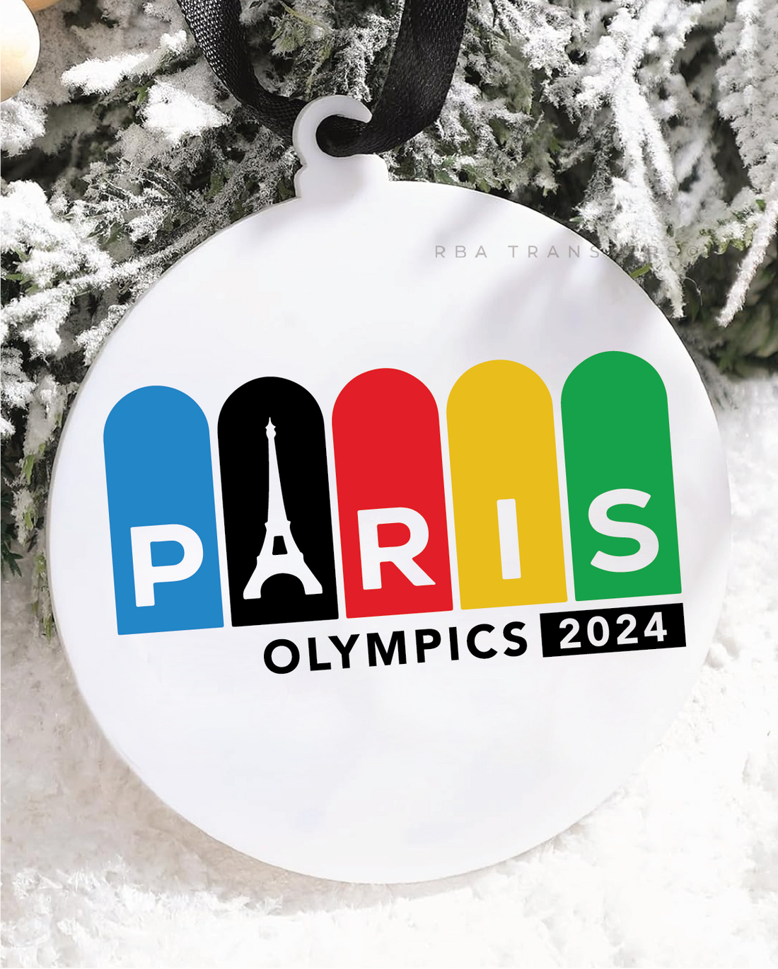 Paris 2024 Olympics 3&quot; Acrylic Ornament UV DTF Sticker