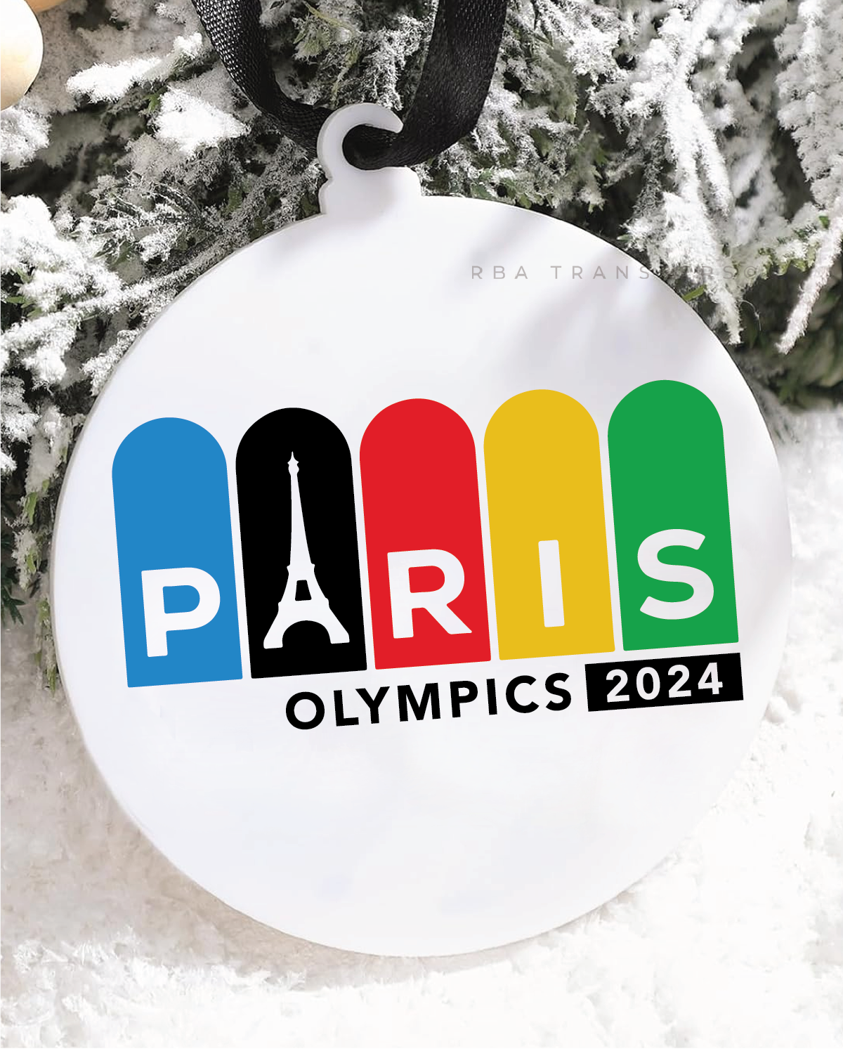 Paris 2024 Olympics 3&quot; Acrylic Ornament UV DTF Sticker