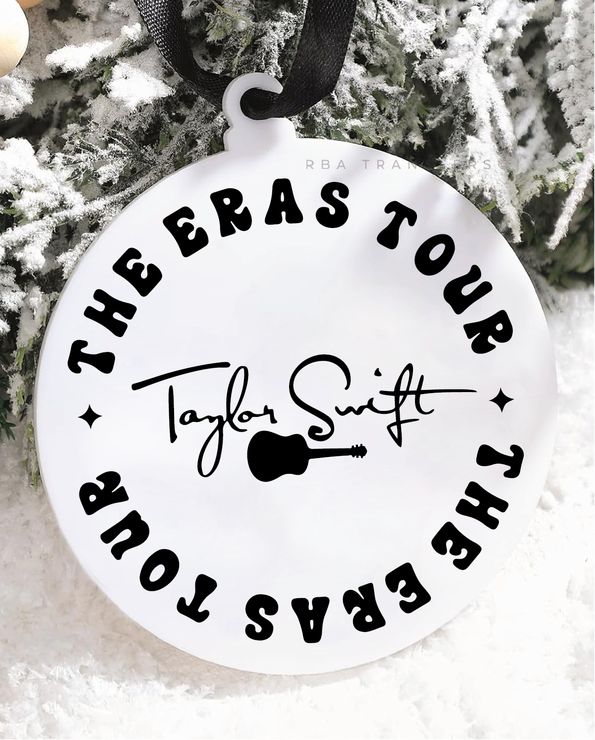 Circle The Eras Tour 3&quot; Acrylic Ornament UV DTF Sticker