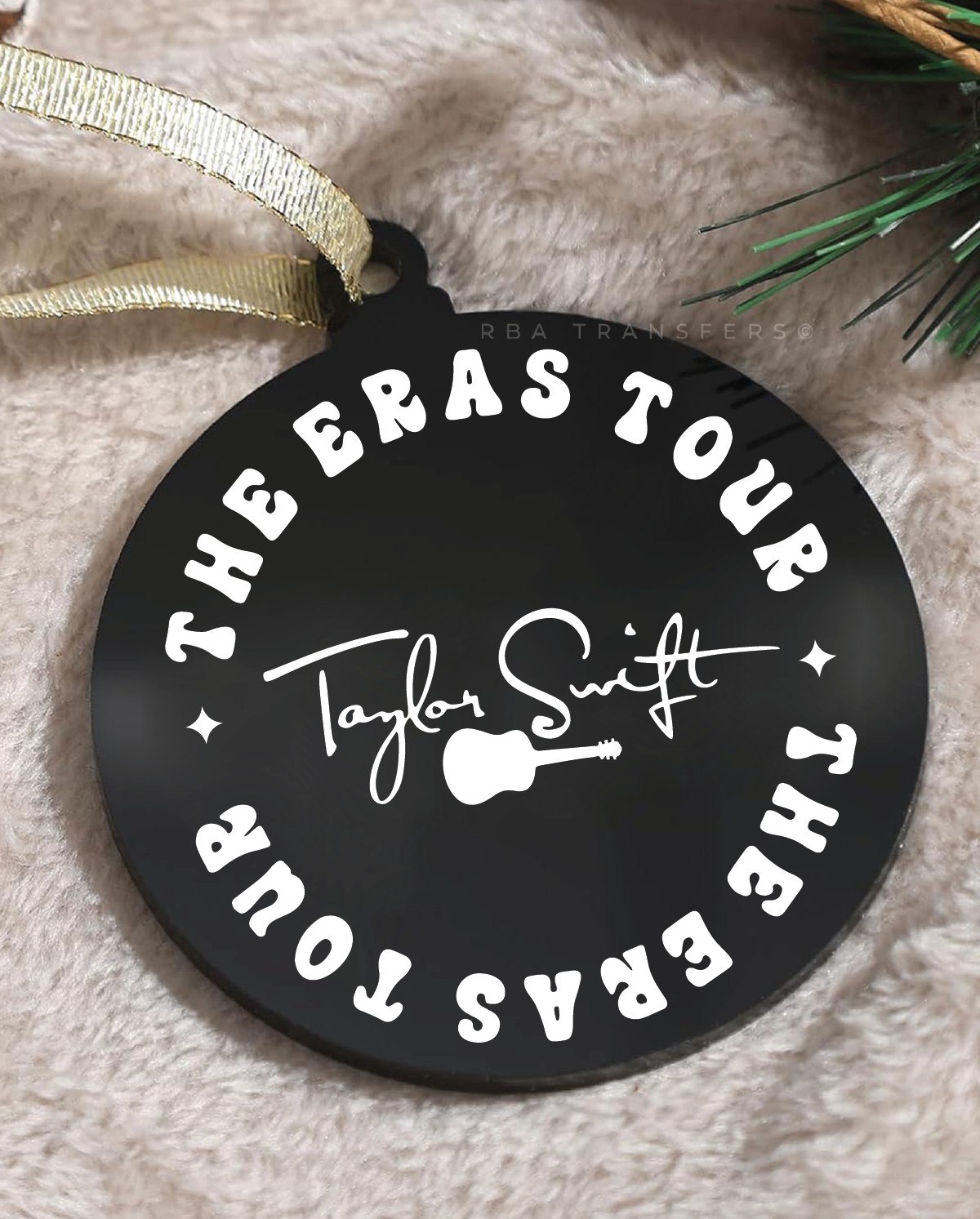 Circle The Eras Tour 3&quot; Acrylic Ornament UV DTF Sticker